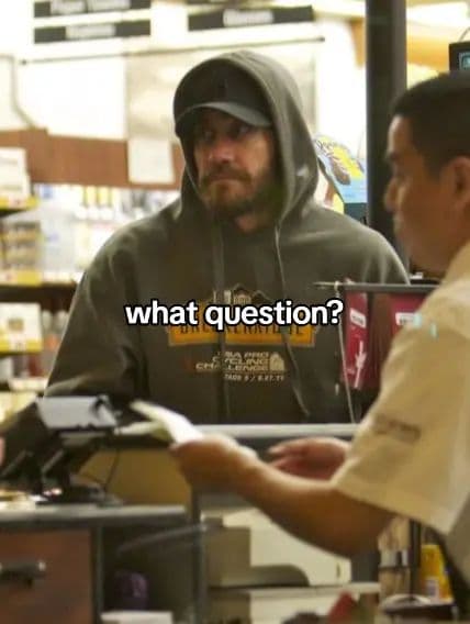 Slide two: the same checkout scene framed wider under the words what question?